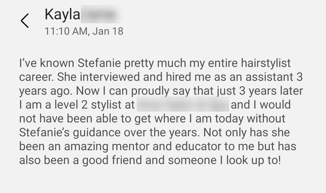 Mentee Testimonial #1 Image